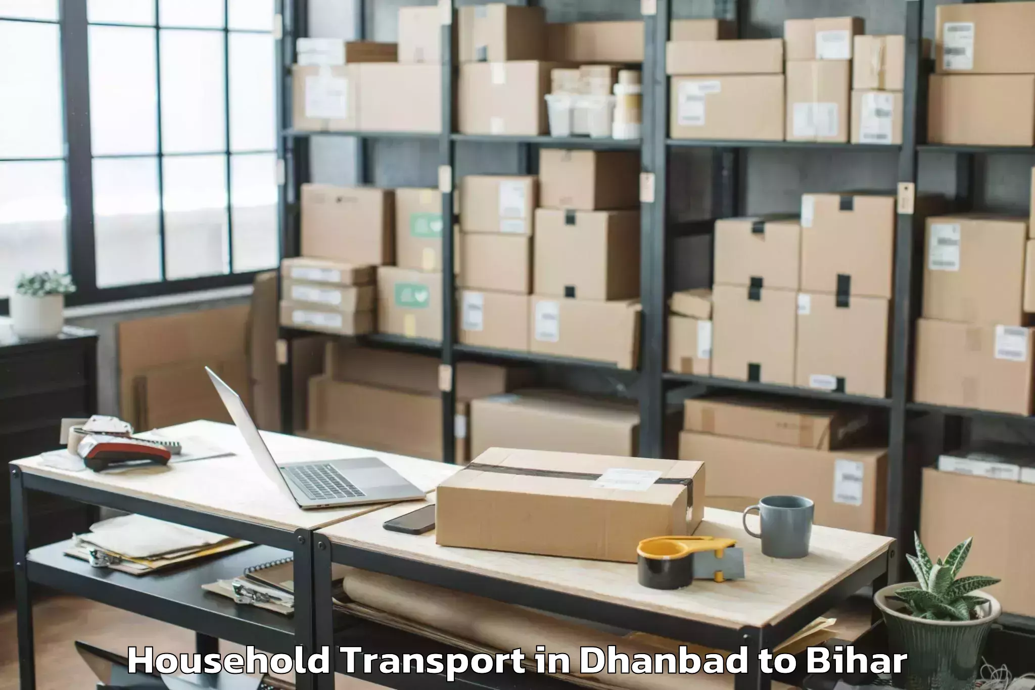 Book Dhanbad to Runni Saidpur Madhya Household Transport